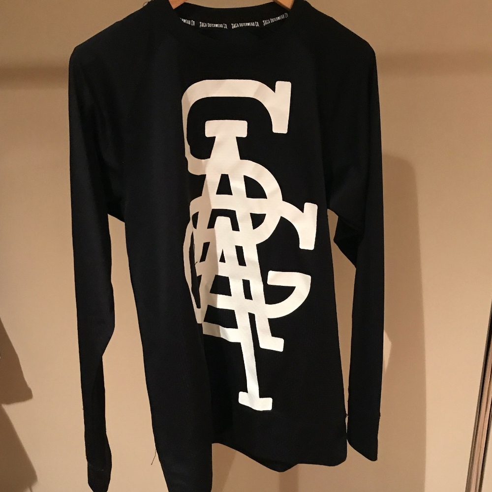 Black Long Sleeve Saga Shirt